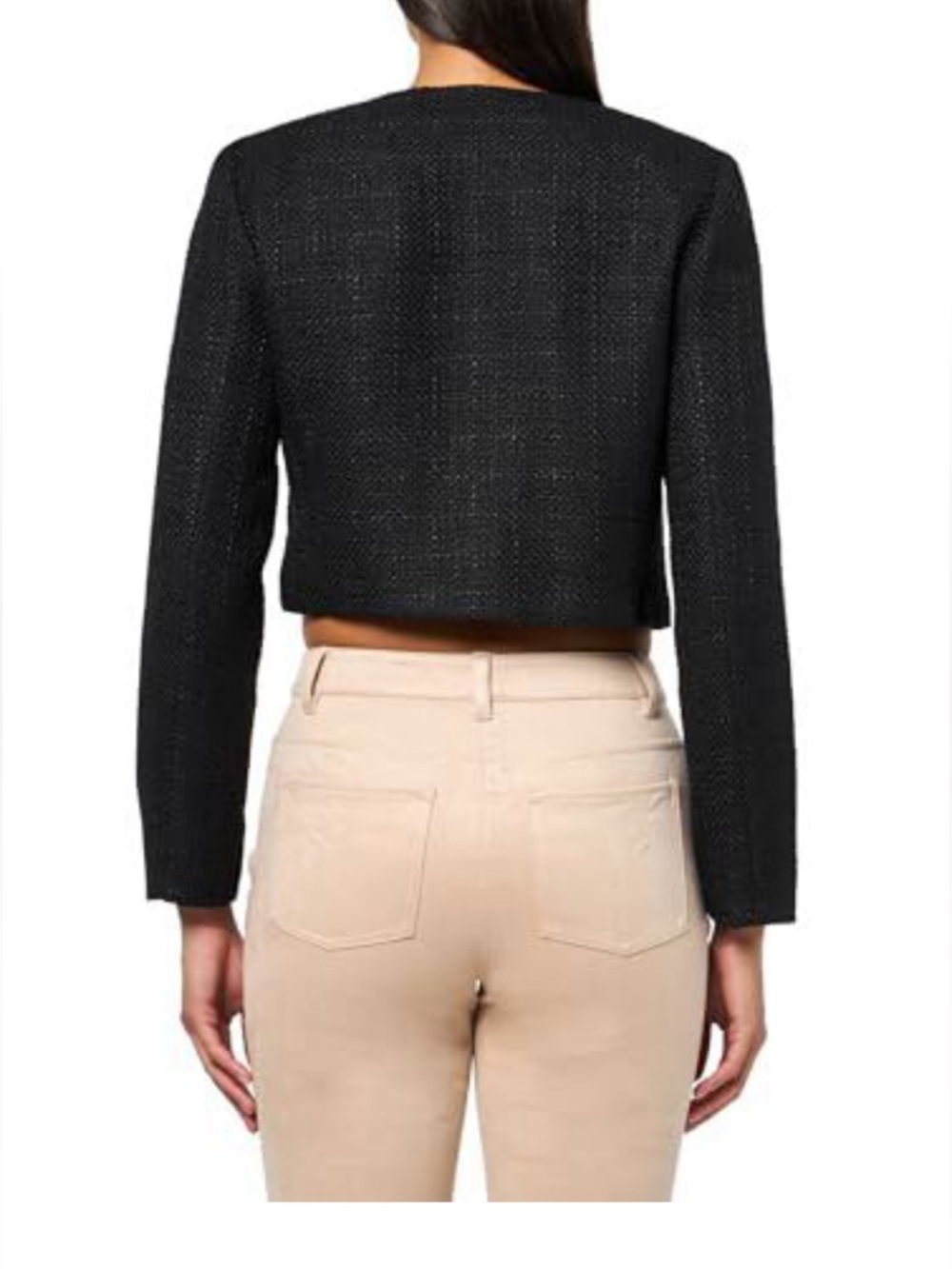 NWT Derek Lam 10 Crosby JULIETTE TWEED JACKET, BLACK-currently sold at Nor - Picture 3 of 16